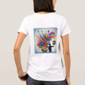 T-shirt coloré arc-en-ciel (Dos)