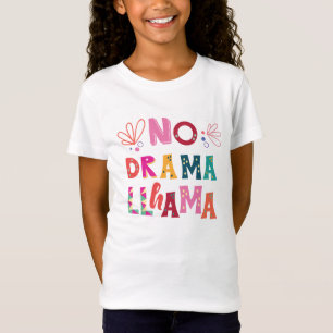 T-Shirt Coloré aucun lama de drame