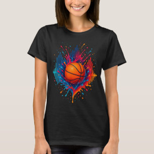 T-shirt Coloré Basketball Tie Dye Splash Soundwave Stree