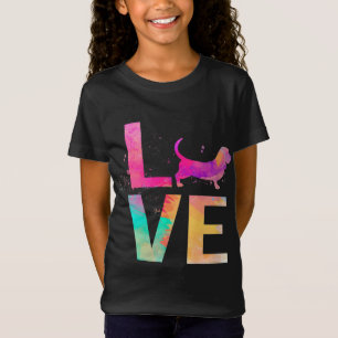 T-Shirt Coloré Basset Hound Chien Maman Cadeaux Basset Hou