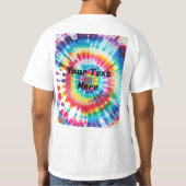 T-shirt Coloré cravate Ajoutez Votre Texte (Dos)