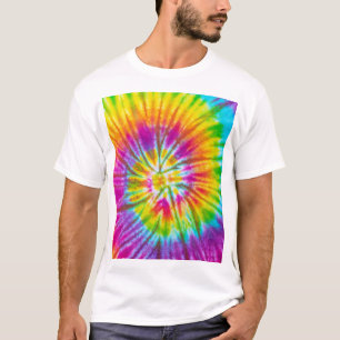 T-shirt Coloré Cravate-Dye -Dye Abstrait.