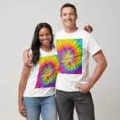 T-shirt Coloré Cravate-Dye -Dye Abstrait. (Unisexe)