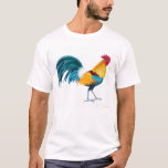 T-shirt color&#233; de coq