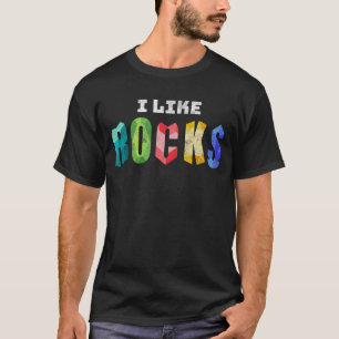 T-shirt Coloré Disthabillé J'Aime Rocks Rock Collectionner