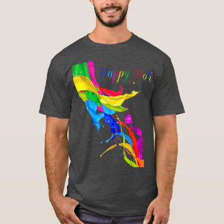 T-shirt Coloré Et Vibrant Holi T 