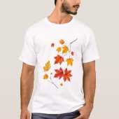 T-shirt Coloré Feuille d'érable d'automne (Devant)