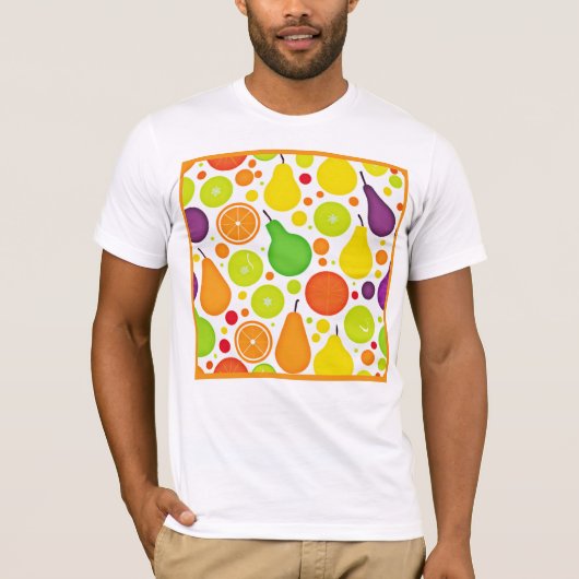 T-shirt Coloré Fruiteux Vibrance Motif Art (Devant)