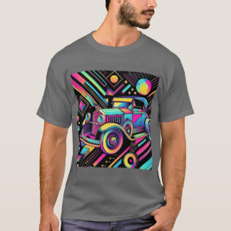 T-shirt Coloré géométrique décoratif classique Surdimensio