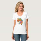 T-Shirt Coloré Koi Poisson Rouge (Devant entier)
