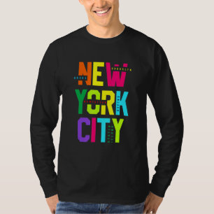 T-shirt Coloré New York City Novelty Graphic Tee - shirt C