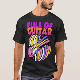 T-shirt Coloré Plein De Guitare
