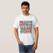 T-shirt coloré pour hommes (Devant entier)