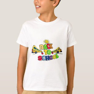 T-shirt Coloré Retour à l'école dessin de dessin avec l'éc