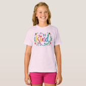 T-shirt Coloré Soyez gentil (Devant entier)