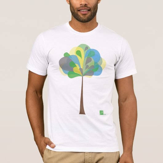 T-shirt Colorez la pièce en t d'arbre NOUVELLE (Devant)