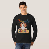 T-shirt Colorful Beagle Mama  Dog Mom (Devant entier)