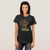 T-shirt Colorful Butterfly Tree (Devant entier)