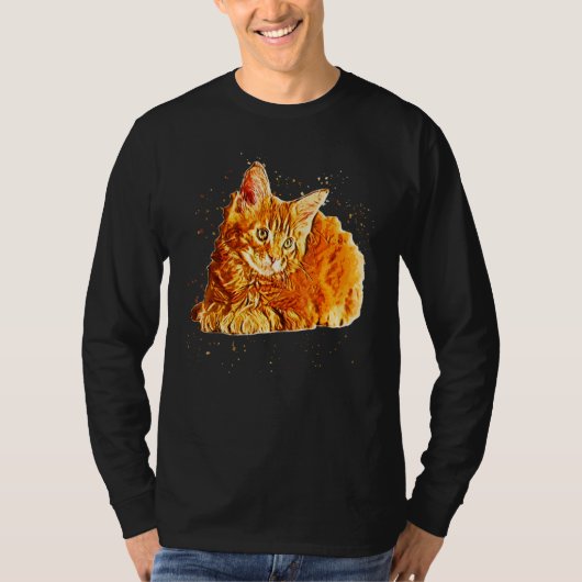 T-shirt Colorful Cat Style Pop For Cats   (Devant)