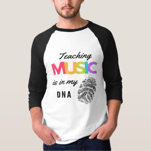 T-shirt Colorful Enseigner La Musique Est Dans Mon Enseign