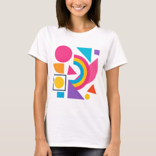 T-shirt Colorful Geometric Shapes – Abstract Modern Design
