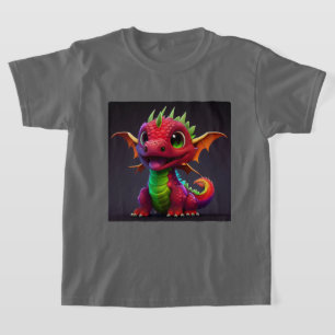 T-shirt Colorful Happy Baby Dragon Kids