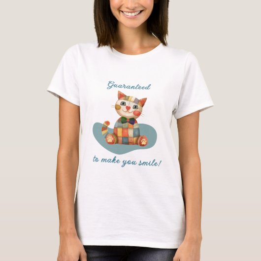 T-shirt Colorful Happy Cat Conversation Starter (Devant)