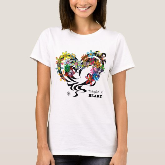 T-shirt Colorful×HEART (Devant)