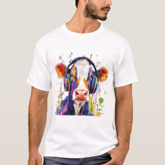 T-shirt Colorful Highland Cow