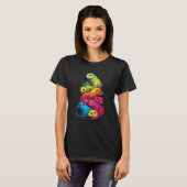 T-shirt Colorful LGBT Pride Ferret Pile (Devant entier)
