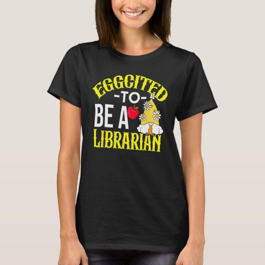 T-shirt Colorful Librarian Easter Theme (Devant)