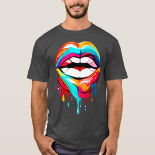 T-shirt Colorful lips