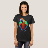 T-shirt Colorful Macaw Parrot Sunset (Devant entier)