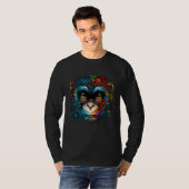 T-shirt Colorful Monkey Face Cute Animal Monkies Painting (Devant entier)