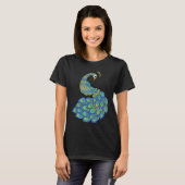 T-shirt Colorful Peacock (Devant entier)