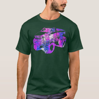 T-shirt Colorful Purple Monster Truck Art196