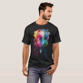 T-shirt Colorful Rainbow Hot Air Balloon (Devant entier)