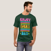 T-shirt Colorful Retro Aesthetic Quote retro (Devant entier)