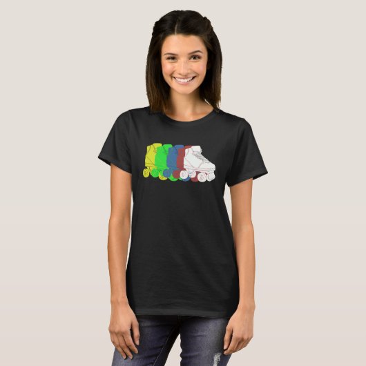 T-shirt Colorful Roller Skates (Devant entier)