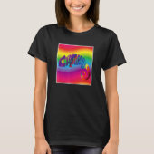 T-shirt Colorful Simulated Chameleon (Devant)
