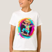 T-SHIRT COLORFUL SKATER FUN! (Devant)