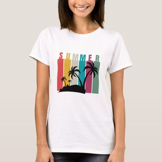T-shirt Colorful summer (Devant)