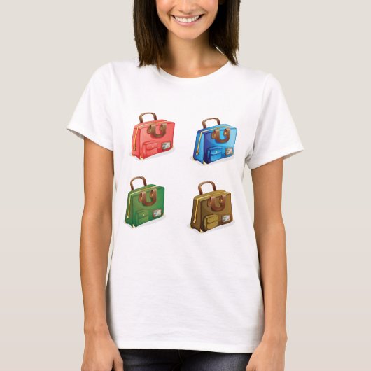 T-shirt Colorful Travel Briefcase Collection (Devant)