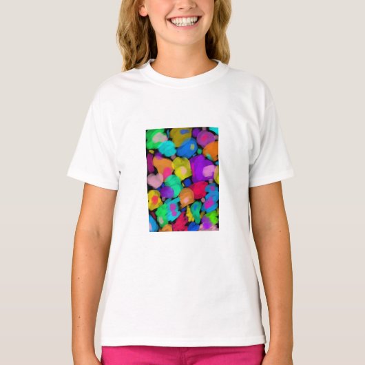 T-shirt Colorful watercolor print (Devant)