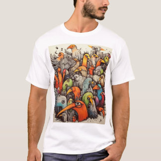 T-shirt Colorier l'oiseau