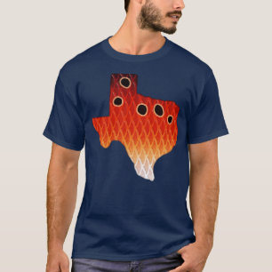 T-shirt Coloris de sébaste du Texas Tambour rouge Modèle d