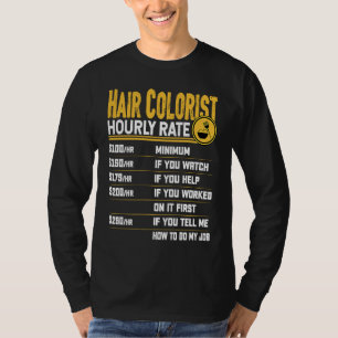 T-shirt Coloriste capillaire Coiffeur Coiffeur Coiffeuse H