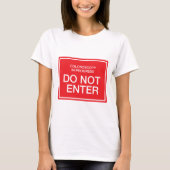 T-shirt Coloscopie en cours : N'entrez pas (Devant)