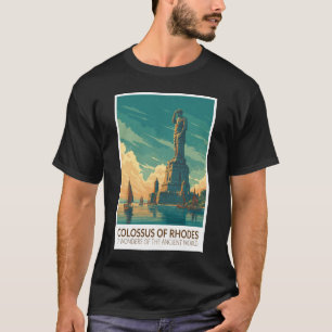 T-shirt Colosse de Rhodes Sept Merveilles du Monde Art