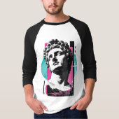 T-shirt Colossiens Synthwave Moderne Grille Rétro Chrétien (Devant)